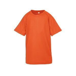 Spiro Chidlrens/Kids Impact Performance Aircool T-Shirt / Flo Orange